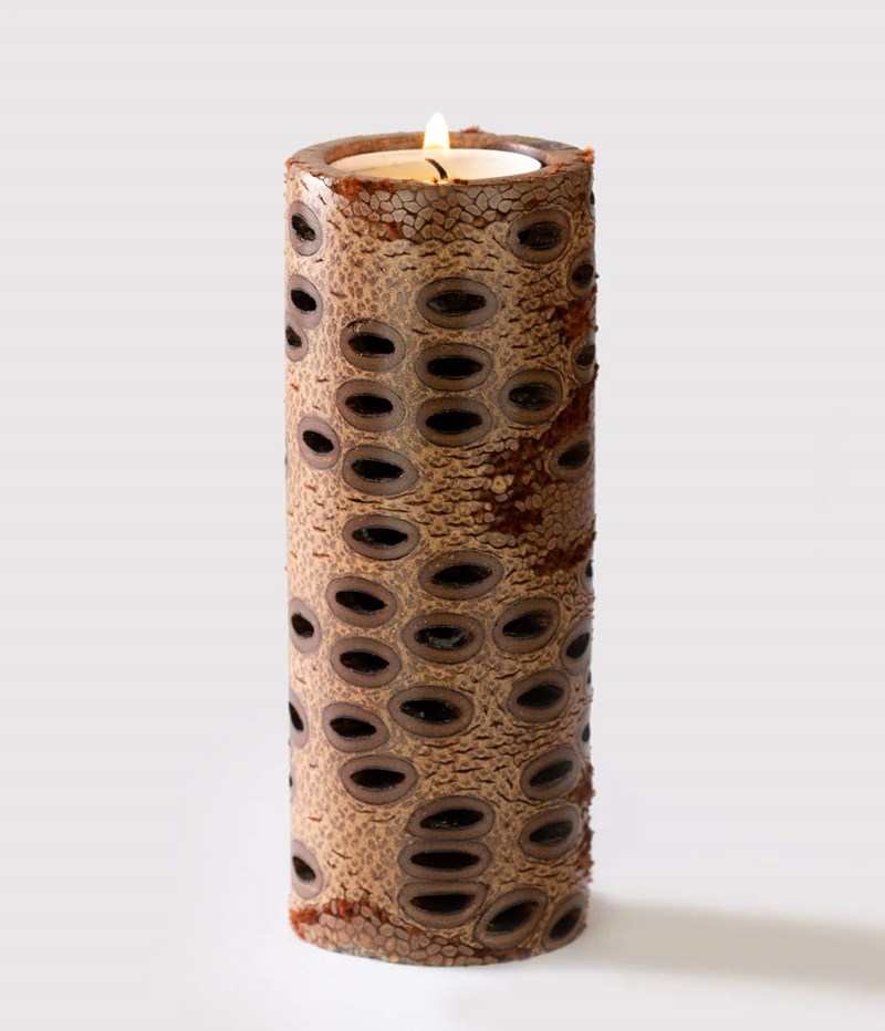 Banksia Tall Pillar Candle 1