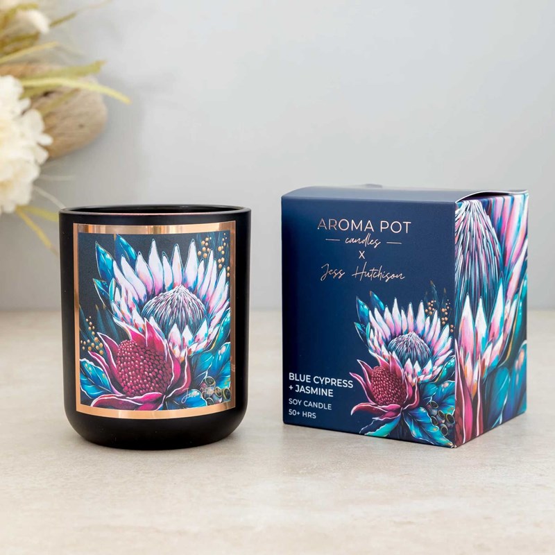Blue Cypress Jasmine Candle Artist Collection Aroma Pot 2