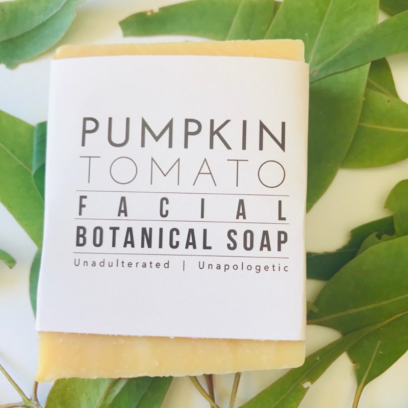 Botanical Bar Soap  Pumpkin And Tomato Facial Soap