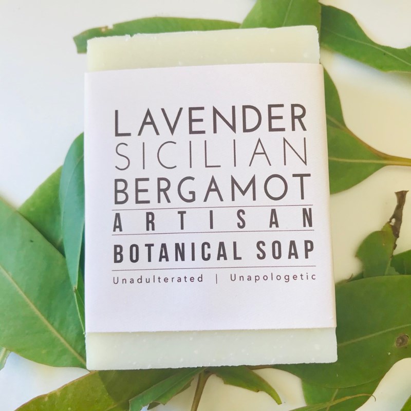Botanical Bar Soap Lavender Sicilian Bergamot