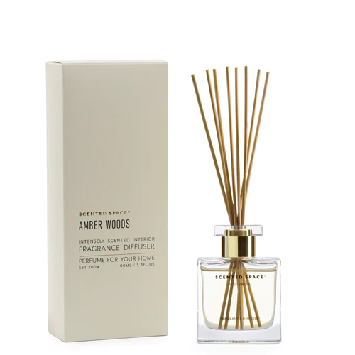 Scented Space Diffusers Amber Woods 100Ml 1