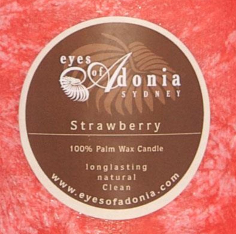 Strawberry Wide Candle