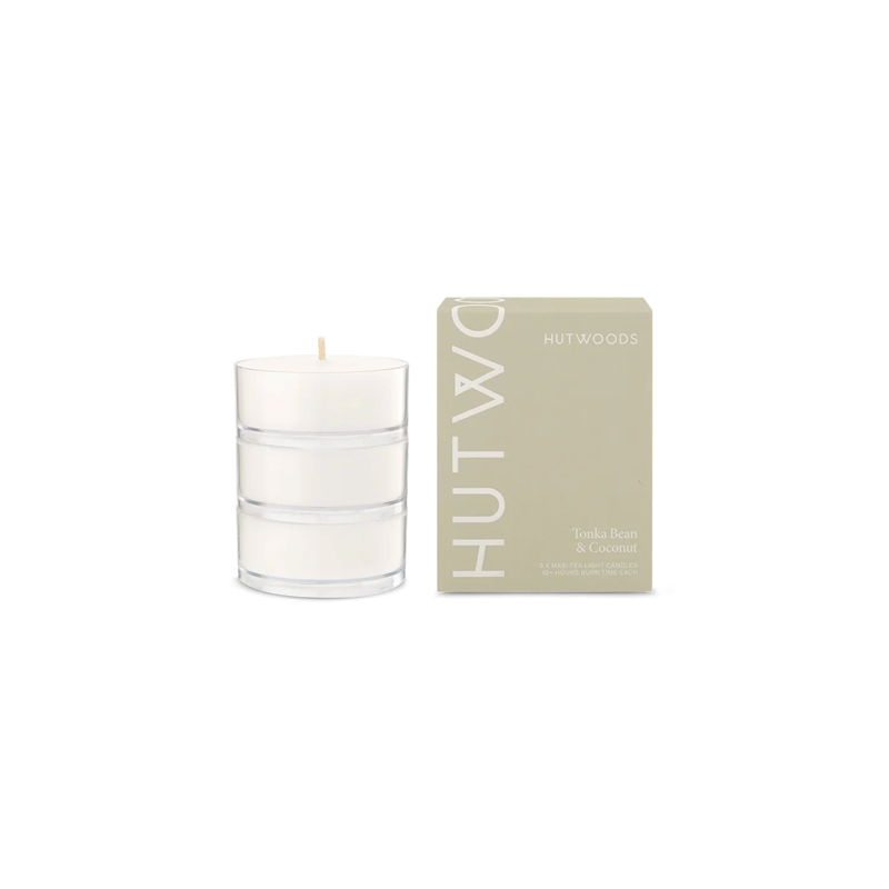 Tonka Bean Coconut Maxi Tealights 1